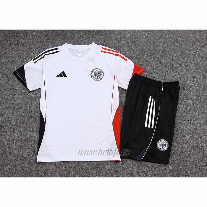 Chandal del Ajax Manga Corta 2025-2026 Blanco - Pantalon Corto